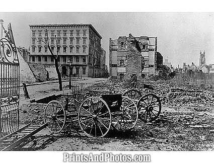 CIVIL WAR Mills House Ruins  1025