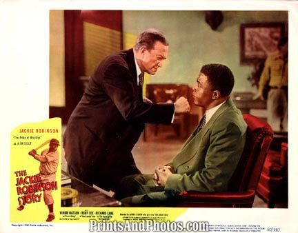 Dodgers Jackie Robinson MOVIE Print 1369