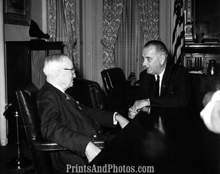 Kennedy Funeral LBJ & Truman  2296