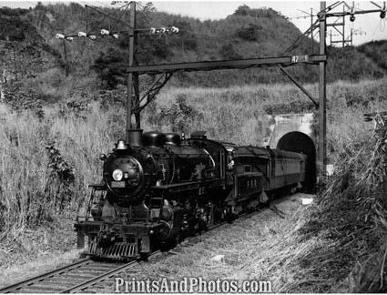 Panama Canal TRAIN leaving Tunnel  2393