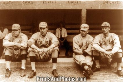 Ruth & Red Sox Pitchers 1915 Photo 7308