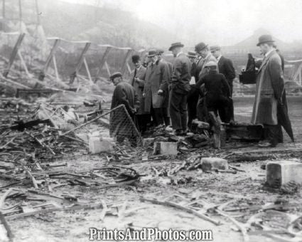 NY Giants Polo Grounds Fire Photo 7317